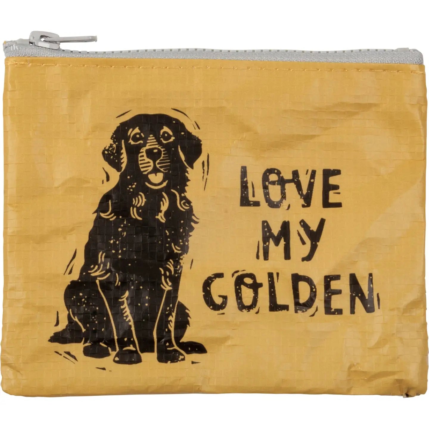 Love My Golden Zipper Wallet