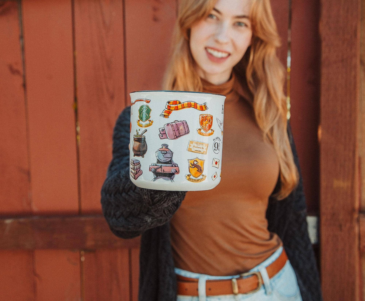 Harry Potter Hogwarts All Over Icons Destination 20oz Mug