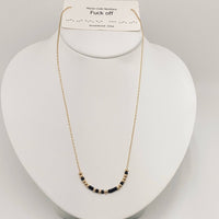 Handmade “Fuck off” Morse Code Necklace