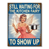 Kitchen Fairy Tin Sign