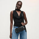 Wave Front Baguette Shoulder Bag