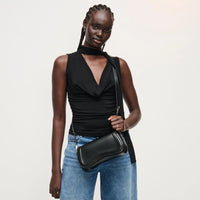 Wave Front Baguette Shoulder Bag