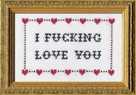 I Fucking Love Cross-Stitch Kit