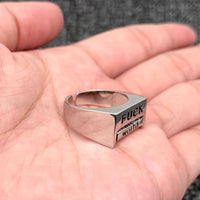 Fuck Everything Rotatable Message Ring