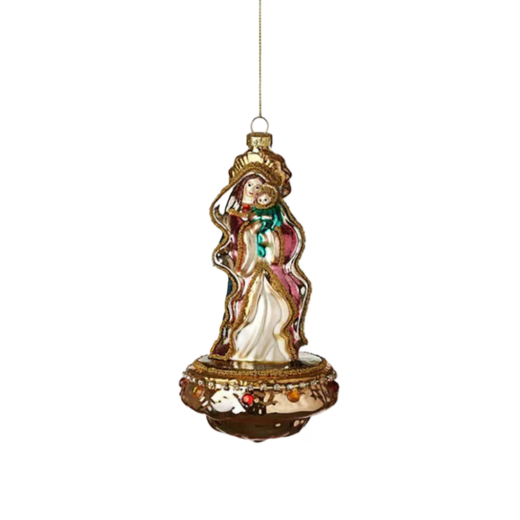 Mary & Baby Christmas Ornament