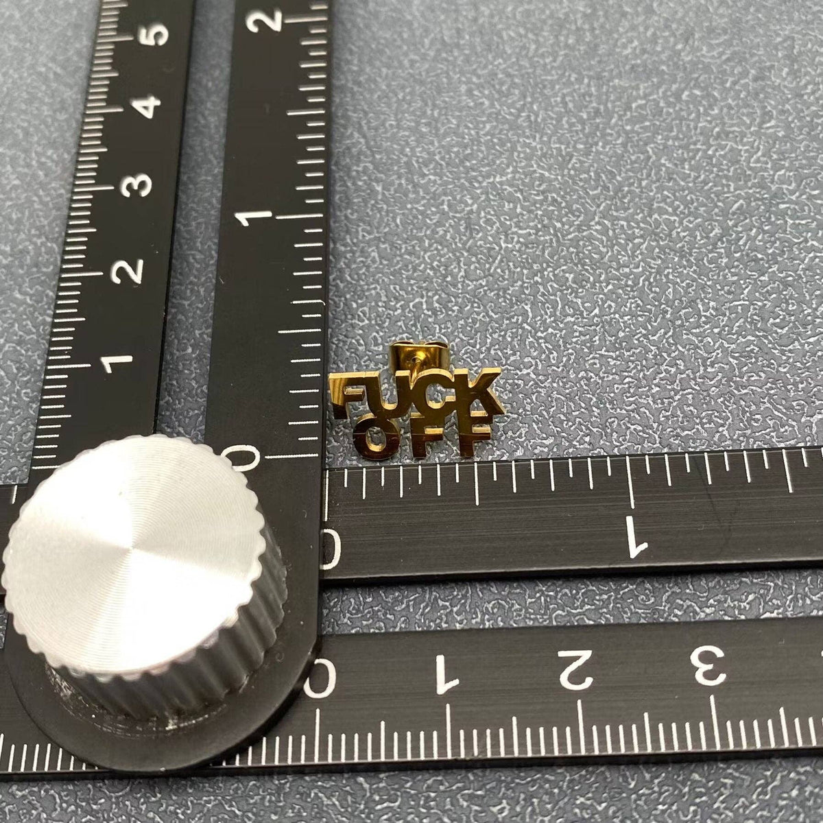 Fuck Off Stud Earrings