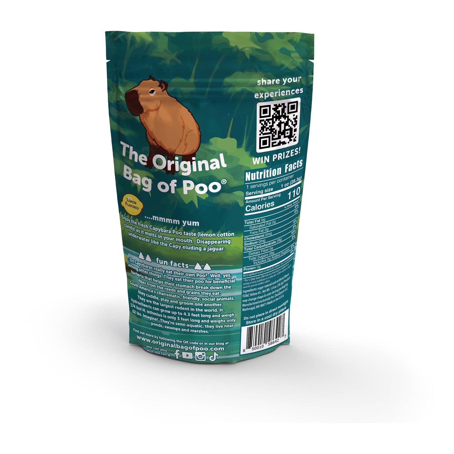 The Original Bag of Poo® (Capybara Cotton Candy Poo)