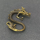 Brass Chinese Dragon Desktop Ornament