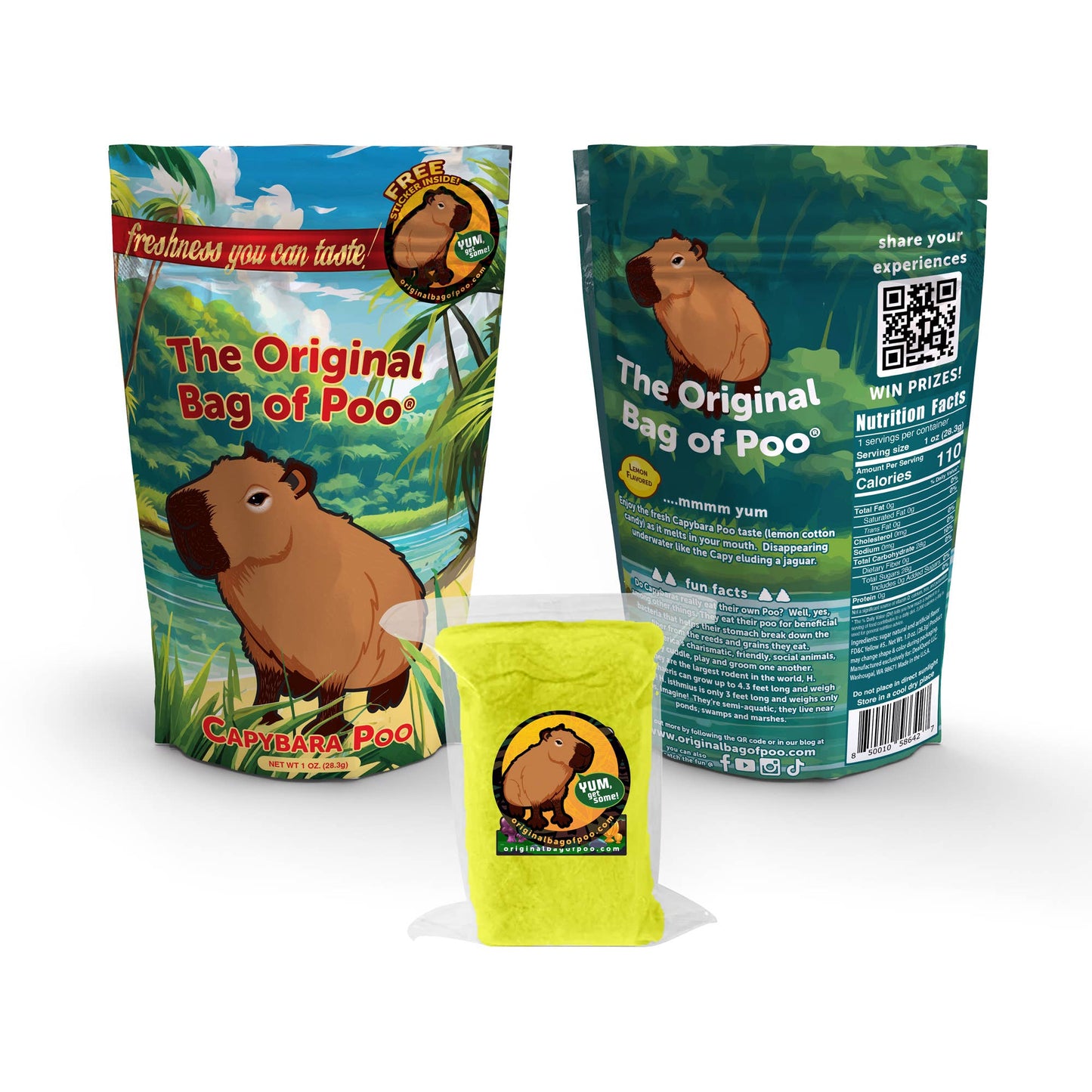 The Original Bag of Poo® (Capybara Cotton Candy Poo)