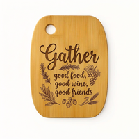 11" x 9" Bamboo Cutting Board Custom Engraving Available