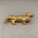 Brass Dachshund Desktop Ornament