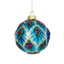 Peacock Glass Ornaments