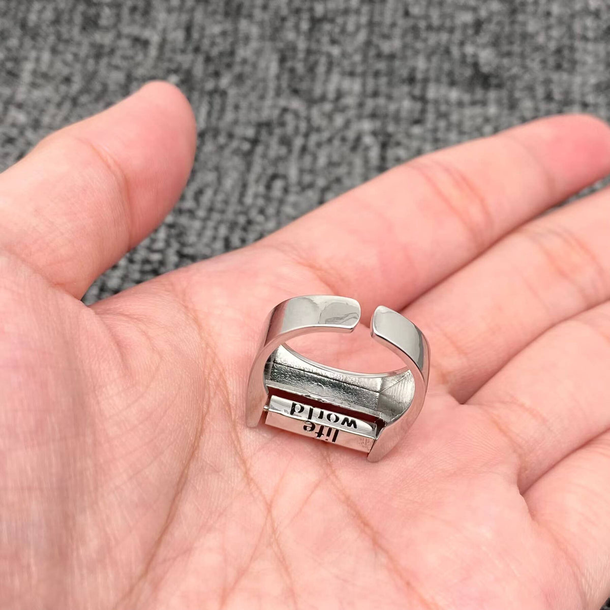 Fuck Everything Rotatable Message Ring