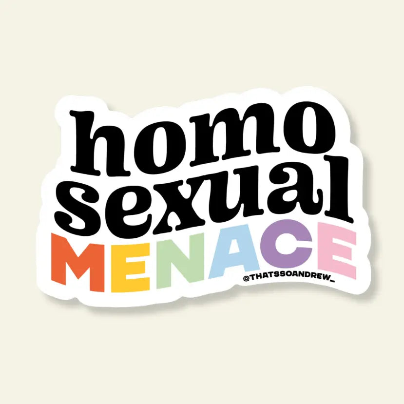 Homosexual Menace Vinyl Sticker