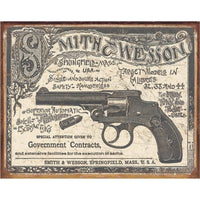 Smith and Wesson 1892 Tin Sign