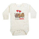 I Love Moo Cow Onesie