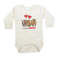 I Love Moo Cow Onesie