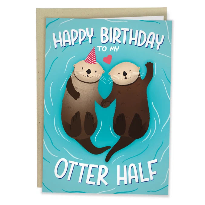 Happy Birthday To My Otter Half Card