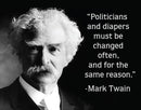 Mark Twain Politicians Tin Sign