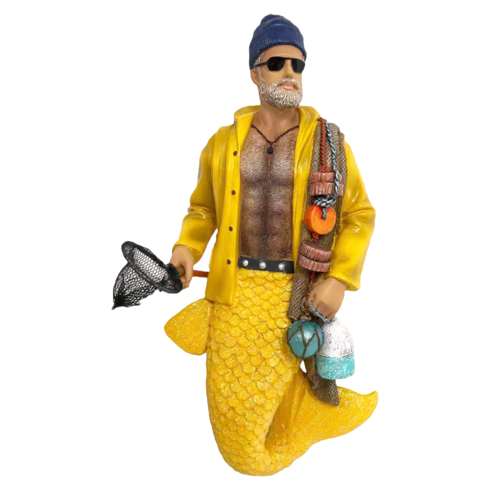 Monty the Fisherman Merman Ornament