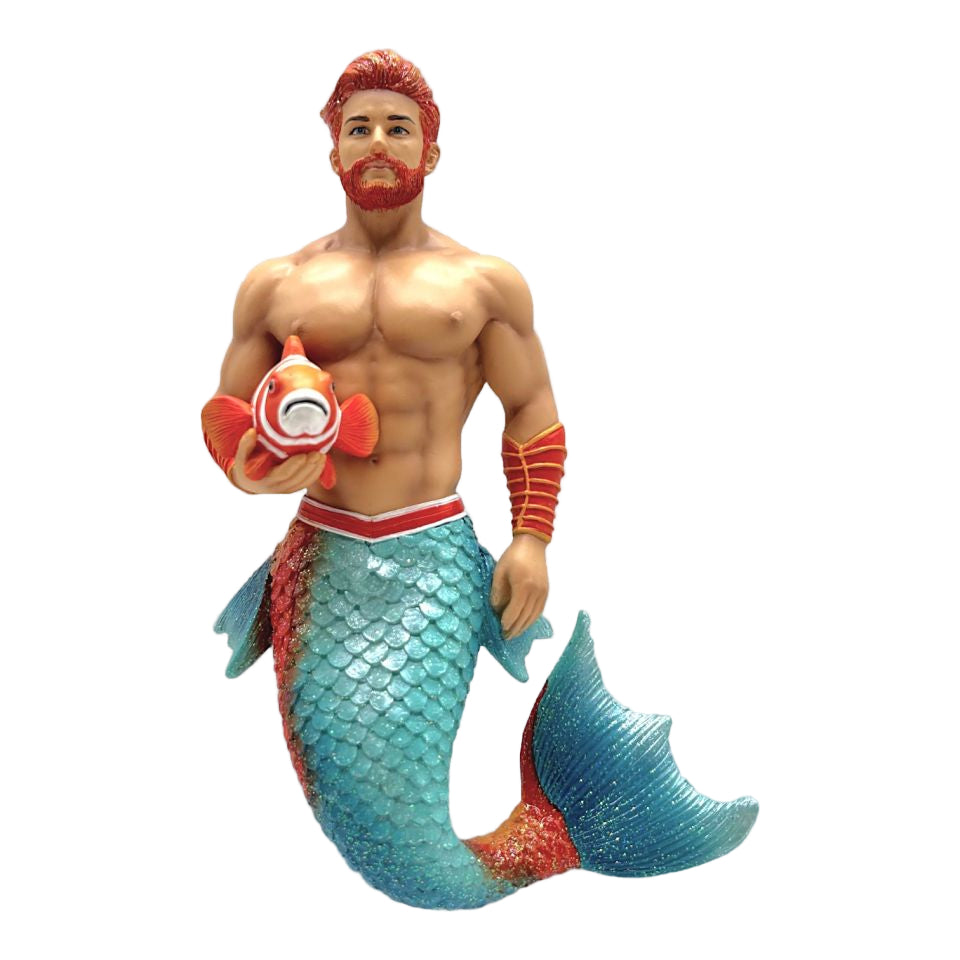 Clown Fish Merman Ornament