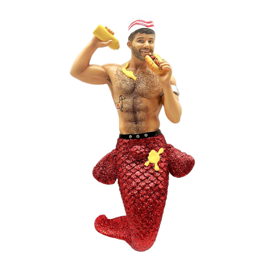 Messy Weiner Merman Ornament