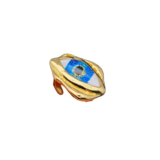 18K Gold Plated Evil Eye Ring
