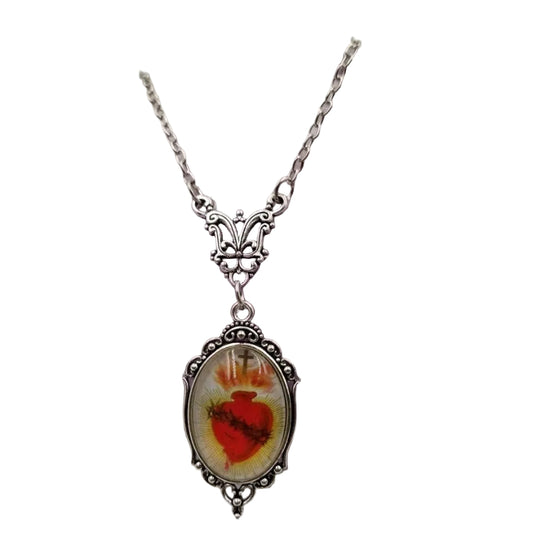 Religious Sacred Heart Necklace