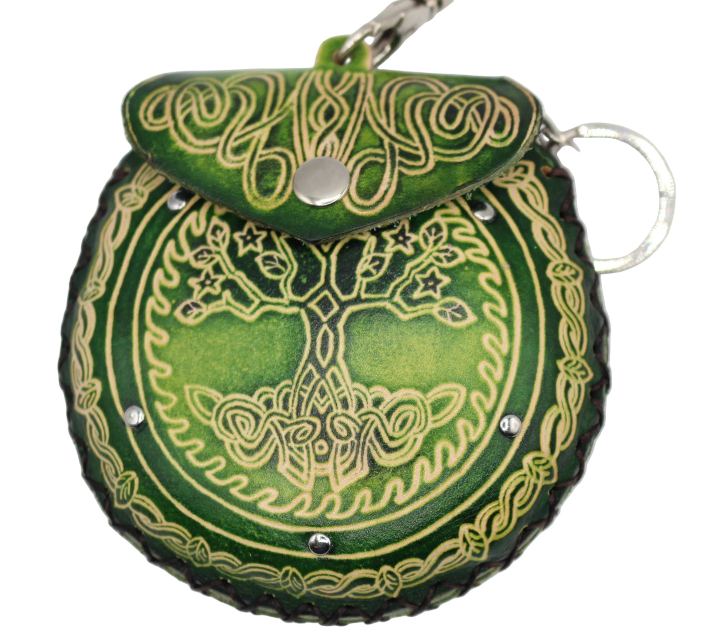 Tree of Life Wristlet leather coin purse