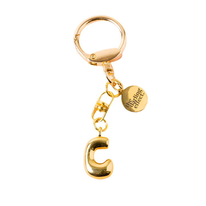 Bubble Letter Keychain Bag Charm