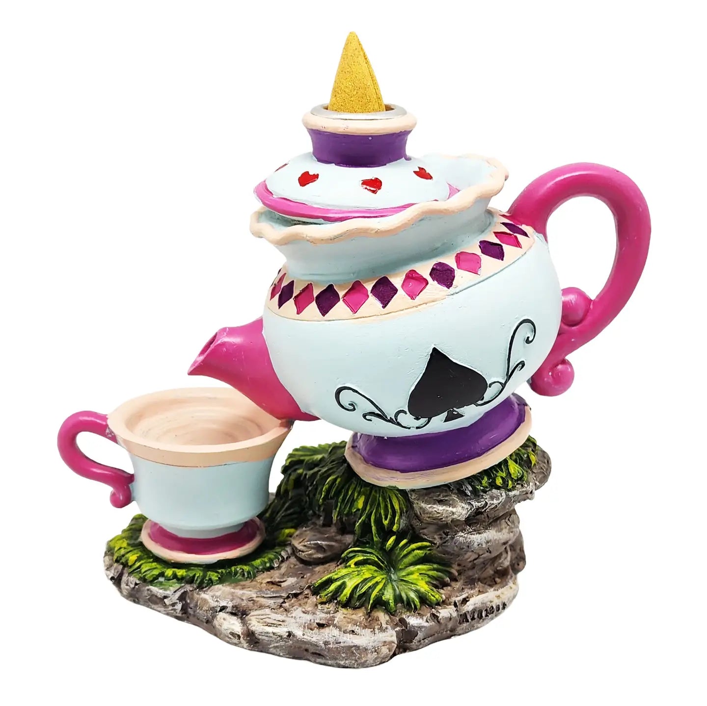 Alice in Wonderland Tea Pot Back Flow Incense Burner