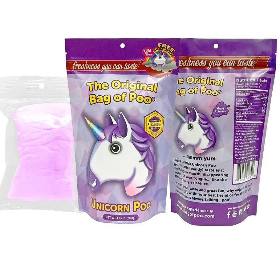 The Original Bag of Poo (Unicorn Cotton Candy Poo)