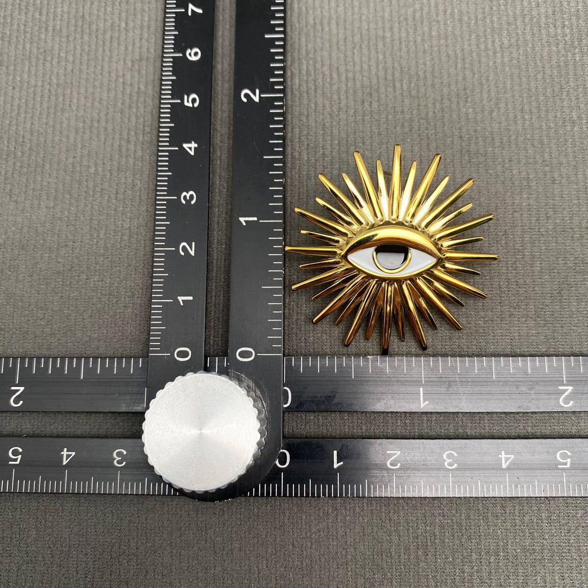 Enamel 18K Gold-Plated Statement Stud Earrings