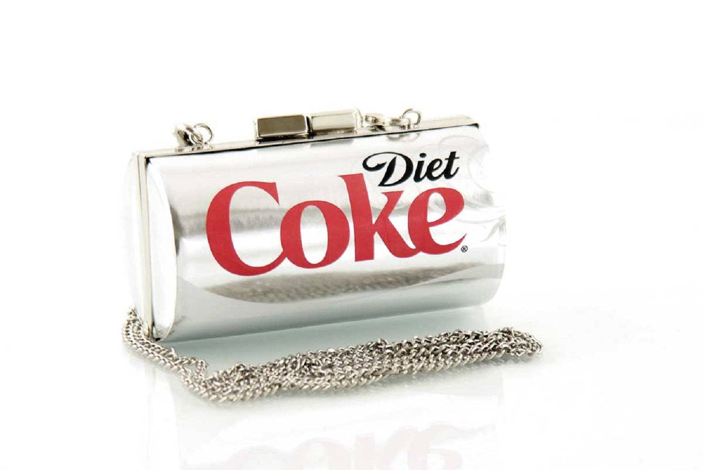 Diet Coke Can Bag Metallic Silver