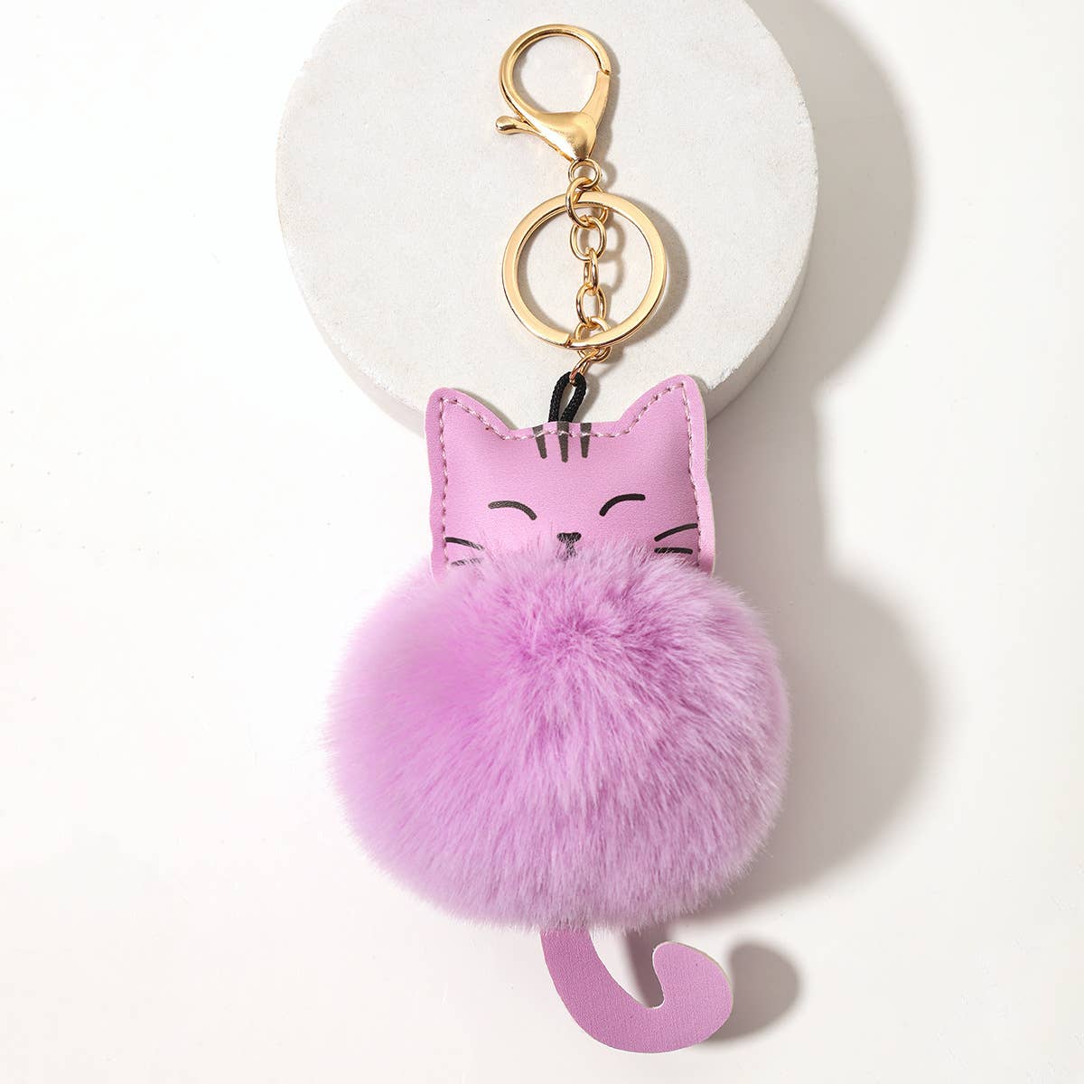 Lucky Cat Plush Keychain Pendant Women's Accessories