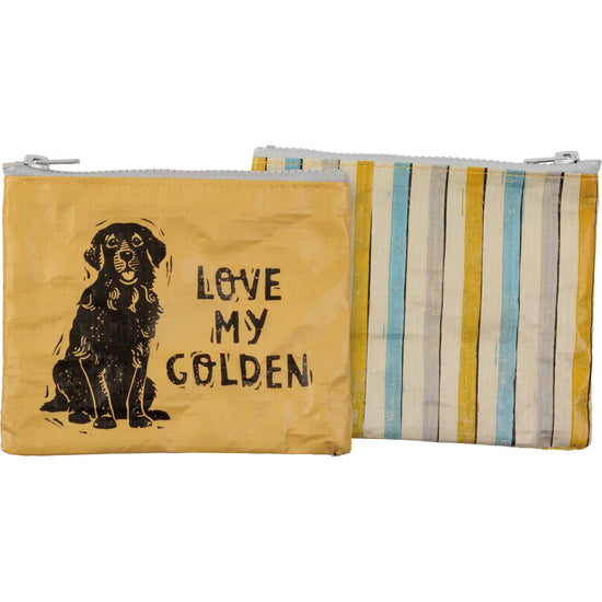 Love My Golden Zipper Wallet