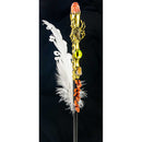 Gold Stone Banded Agate Yellow Dragon Eye Spider Magic Wand