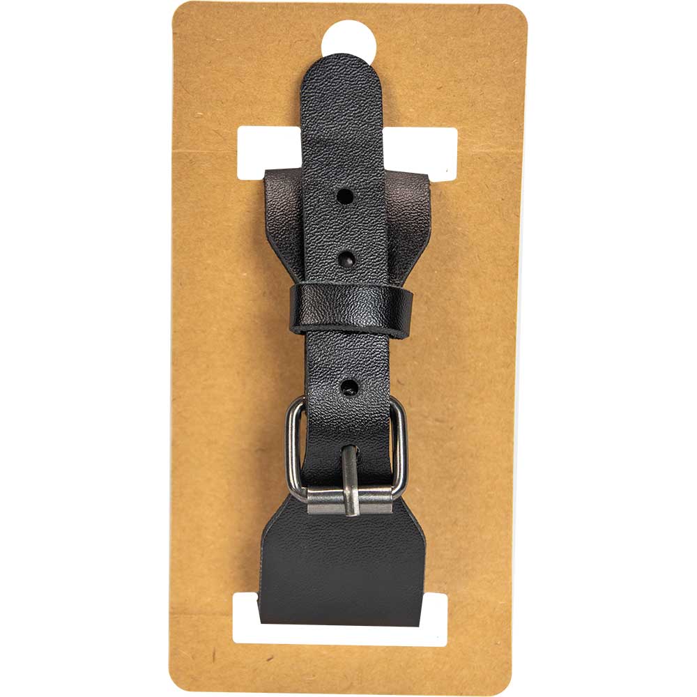 Raven Black Vegan Leather Adjustable Bracelet