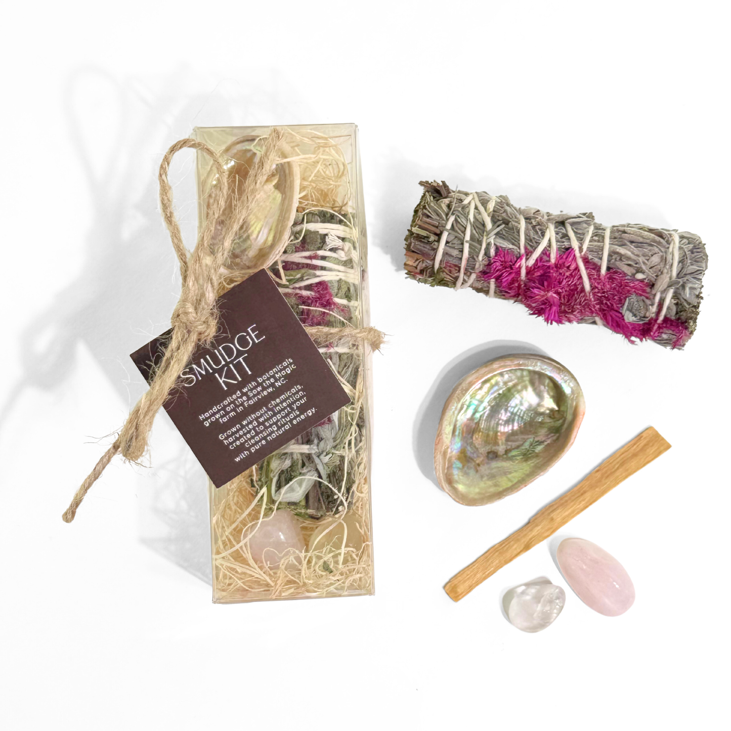 🌿 SAGE SMUDGE KIT FOR CLEANSING + RITUAL INTENTION 🔥✨