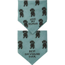 Dachshund/Love My Human Small Pet Bandana