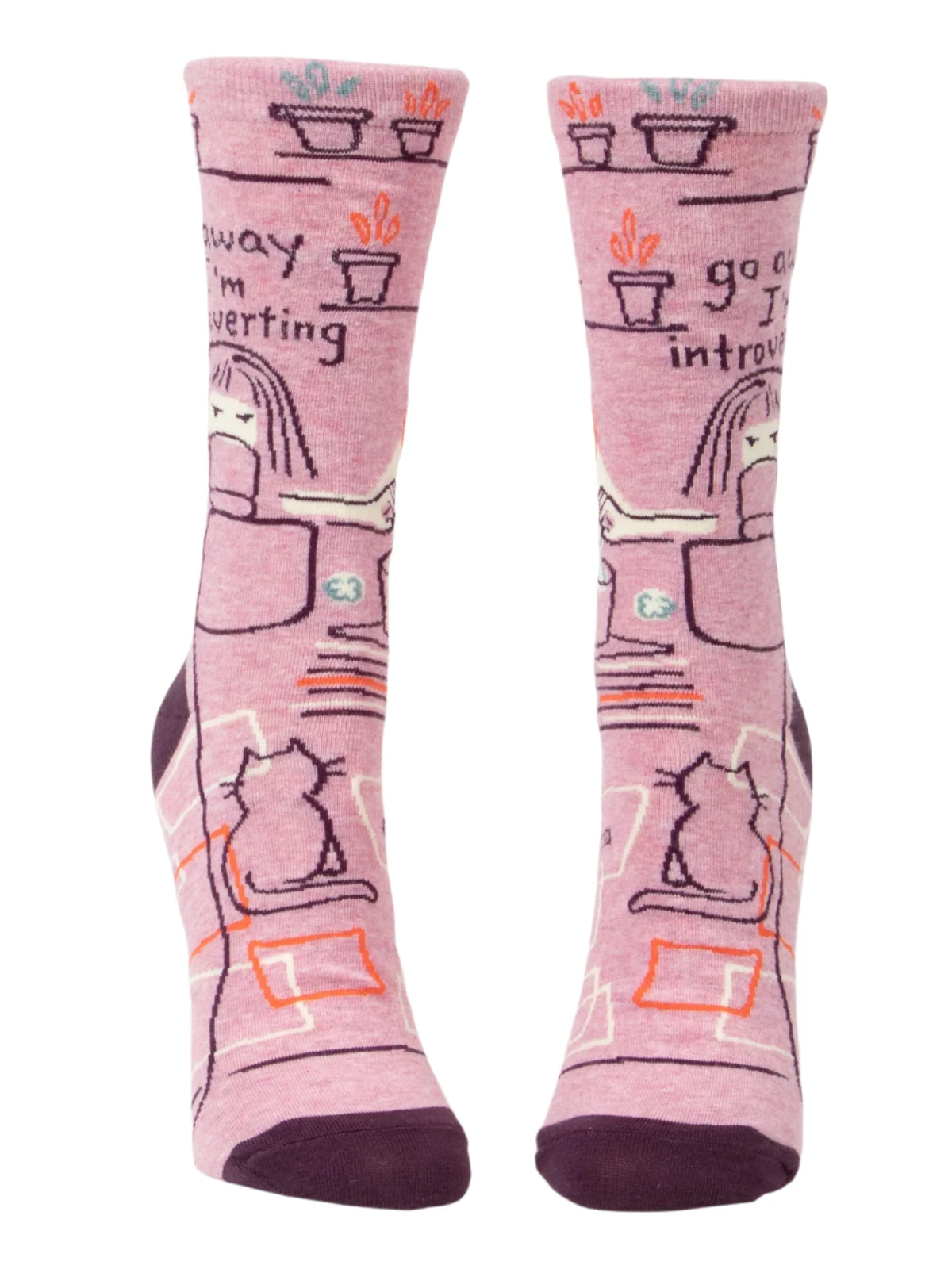 Go Away I'm Introverting Socks