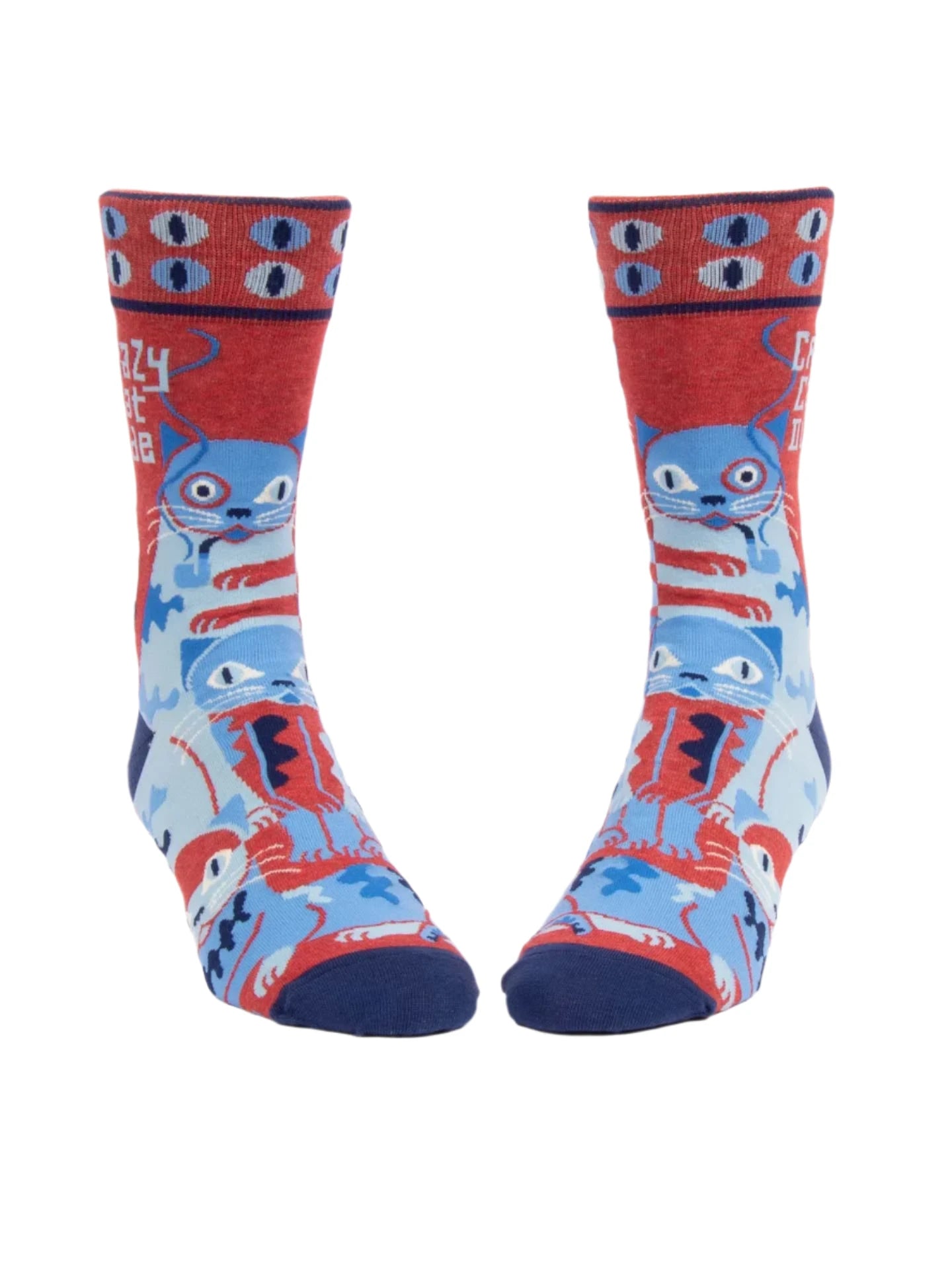 Crazy Cat Dude Socks