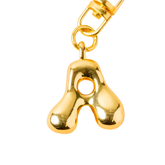 Bubble Letter Keychain Bag Charm