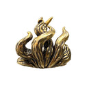 Mini Brass 7 Tails Fox Desktop Ornaments