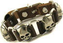 Leather Skull Bracelet