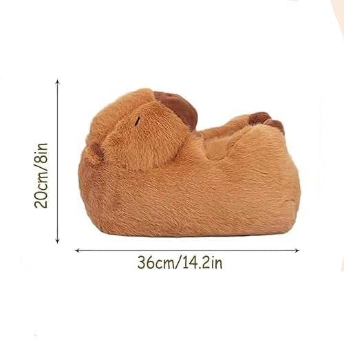 Fluffy Capybara Slippers