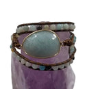 Natural Stone Gemstone Beaded Wrap Bracelets