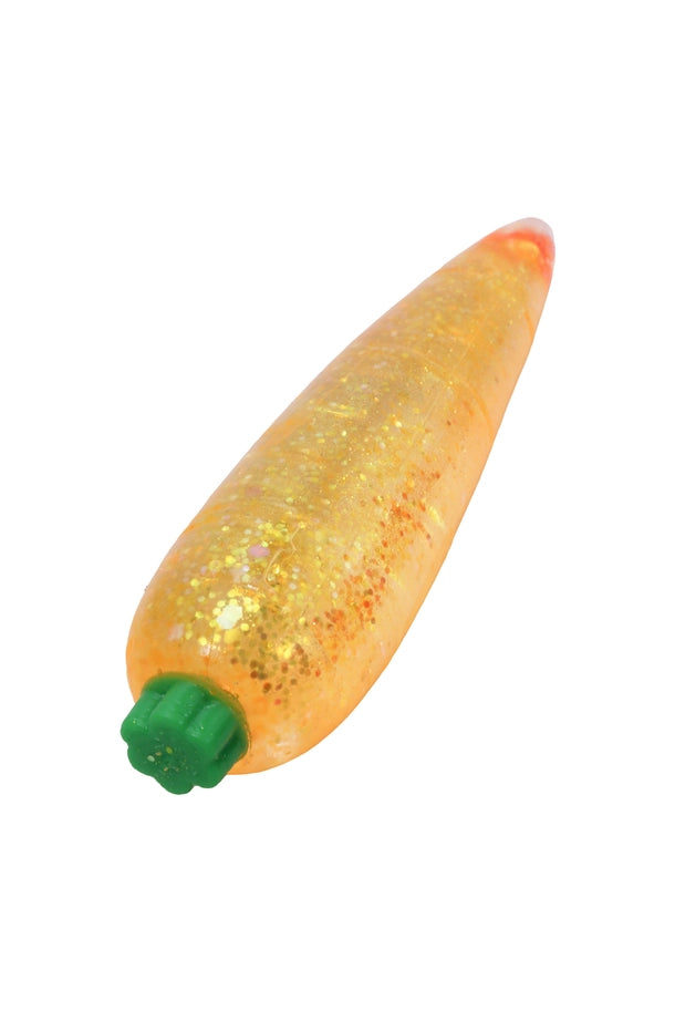 Carrot Glittery Maltose Putty Filled Squishy Toy