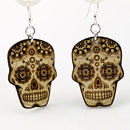 Sugar Skulls Wooden Earrings