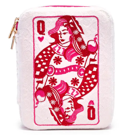 Queen of Hearts Jewelry Zip Case